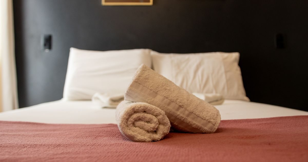 Bed and towel detail